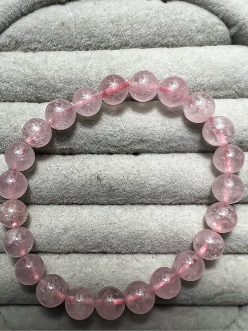 Rose Quartz 8mm Beaded Stretch Bracelet